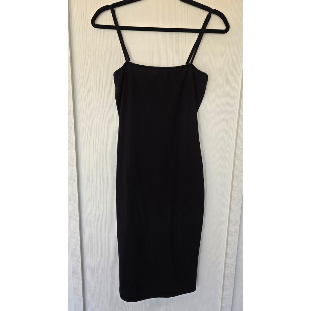 Black Bodycon Mini Dress‎ Size L 90s Y2K Old Money Clueless Minimalist Preppy